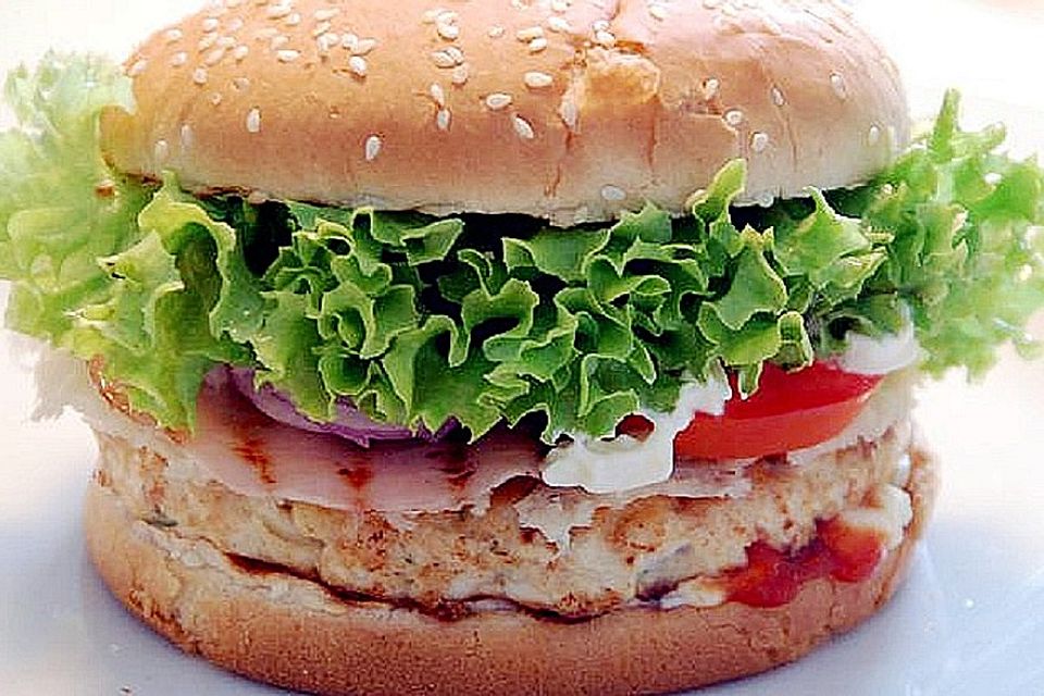 Chicken Burger auf Italienisch