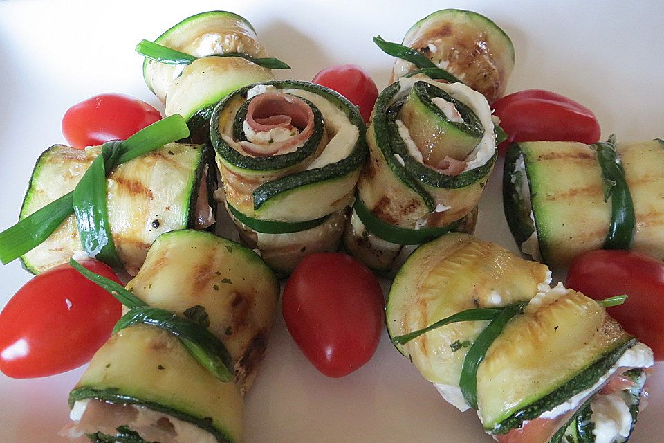 Gerollte Zucchini