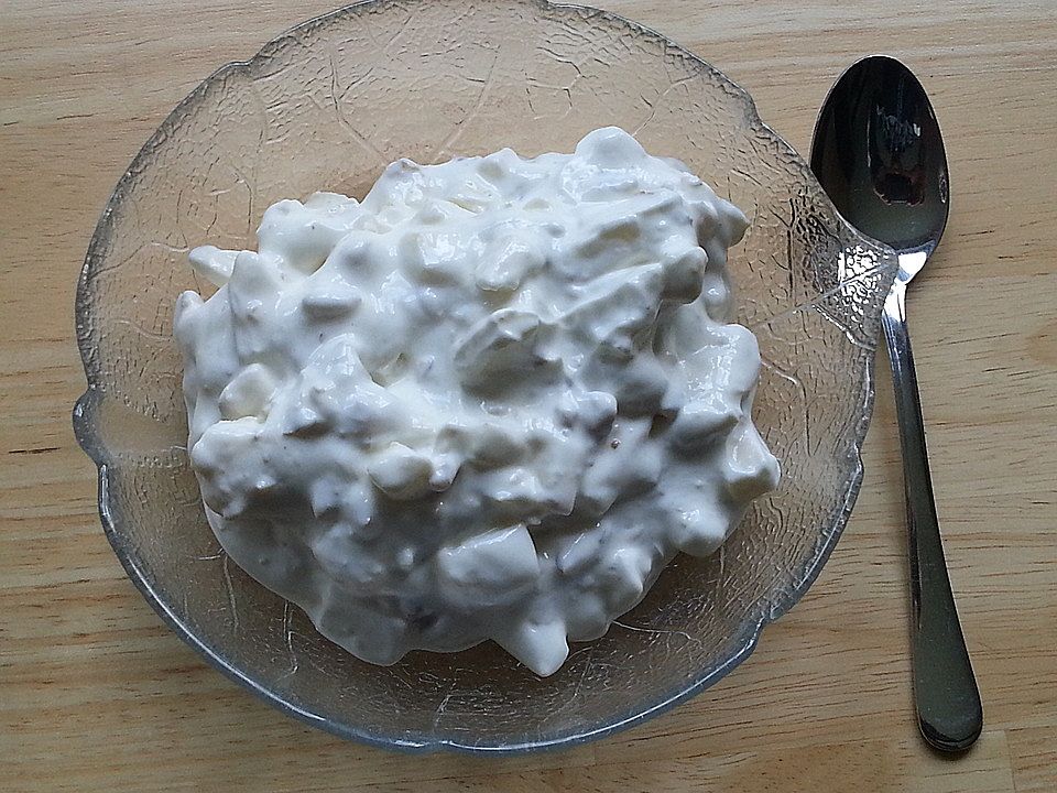 Zuckerfreie Quarkspeise mit Äpfeln und Walnüssen von Mannimanaste| Chefkoch