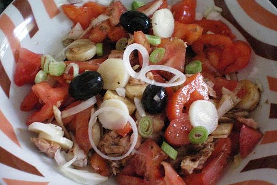 Tomatensalat mit Palmherzen