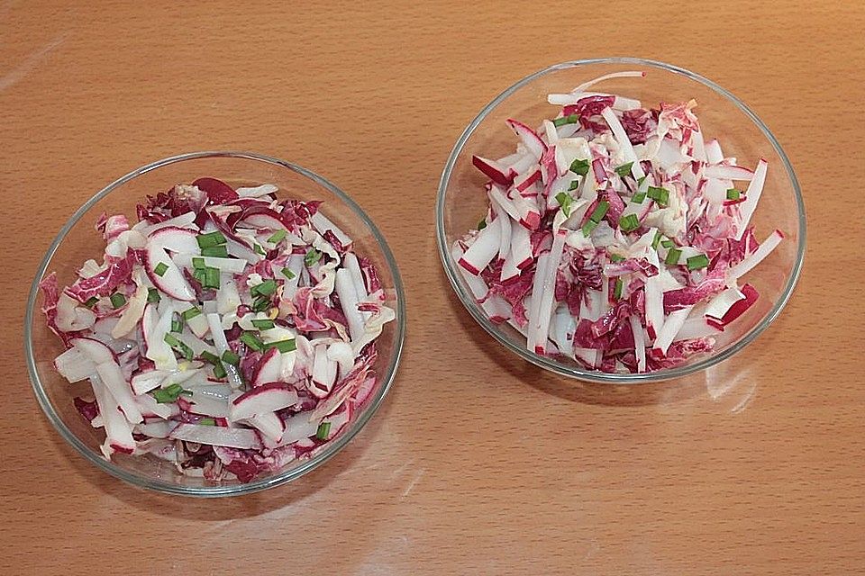 Radicchio-Radieschensalat