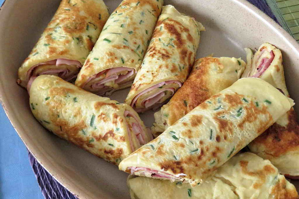 Schnittlauch-Schaum-Pfannkuchen Schnittlauch-Schaum-Pfannkuchen