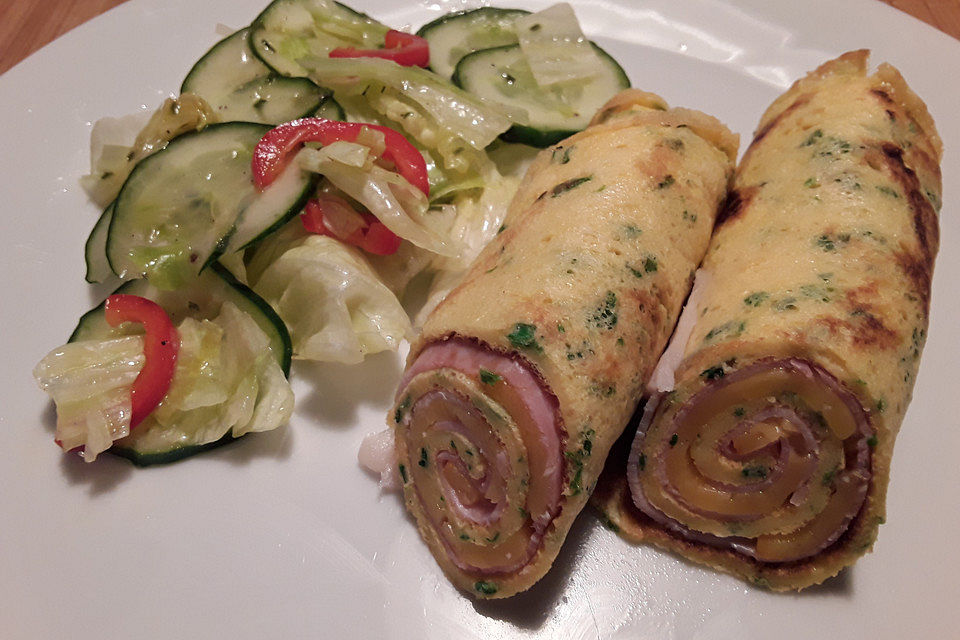 Schnittlauch-Schaum-Pfannkuchen Schnittlauch-Schaum-Pfannkuchen