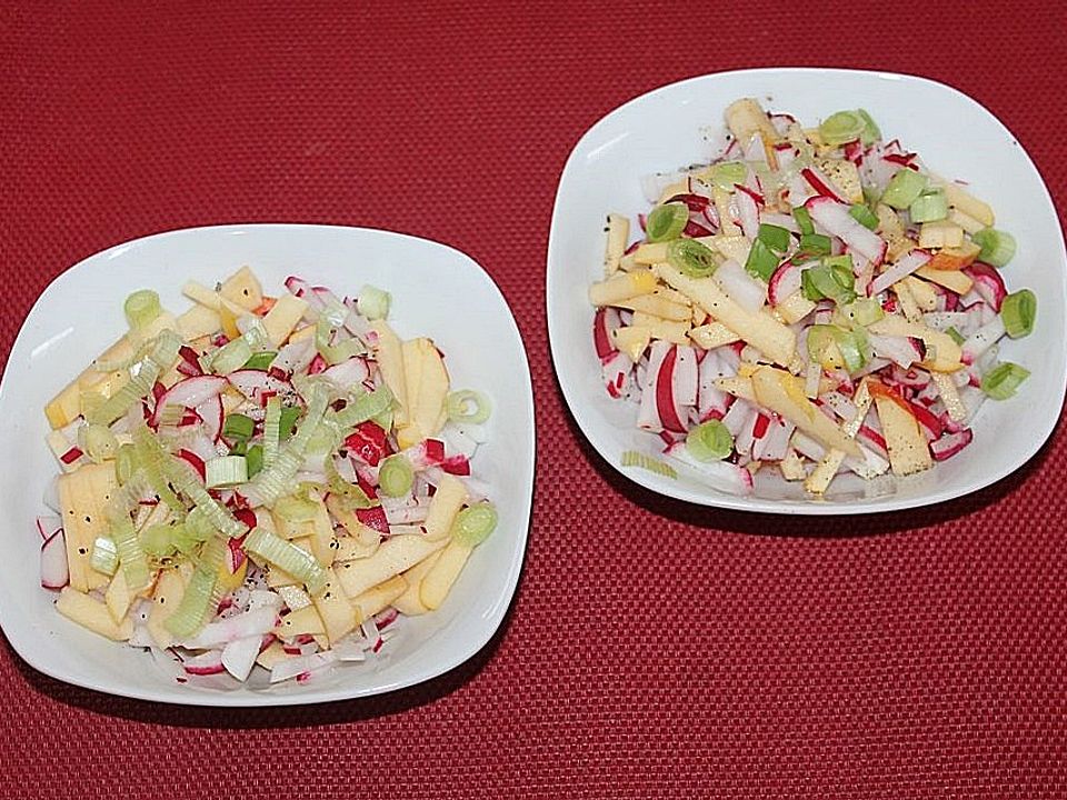 Radieschen-Apfel-Salat mit Lauchzwiebeln von patty89| Chefkoch