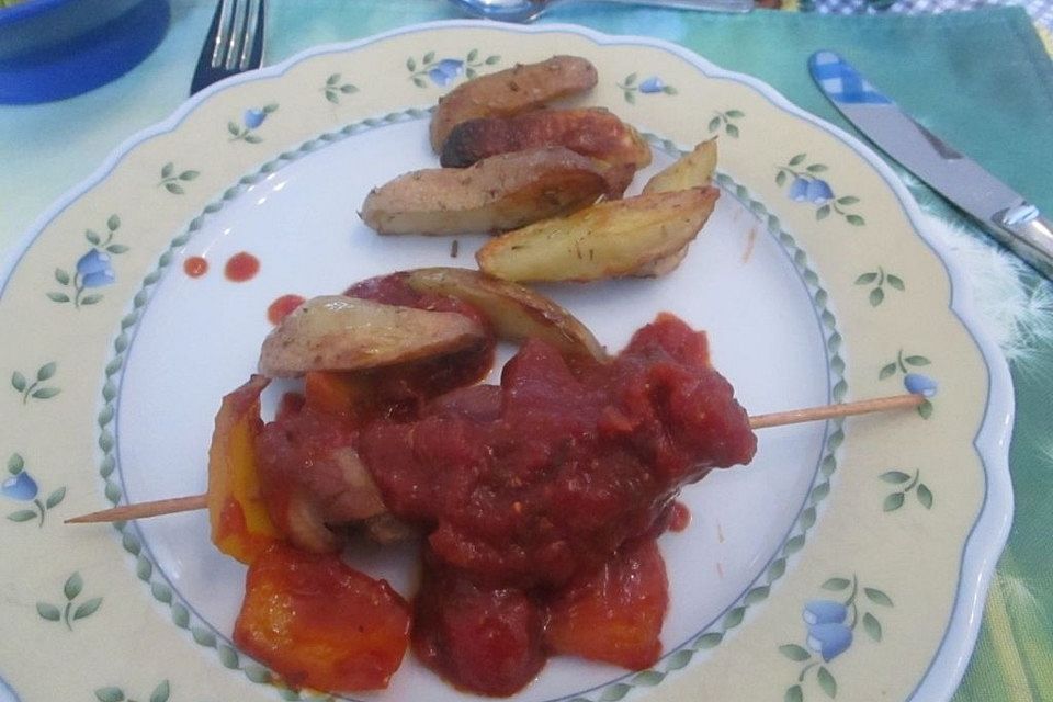 Hähnchen-Schaschlik à la Gabi