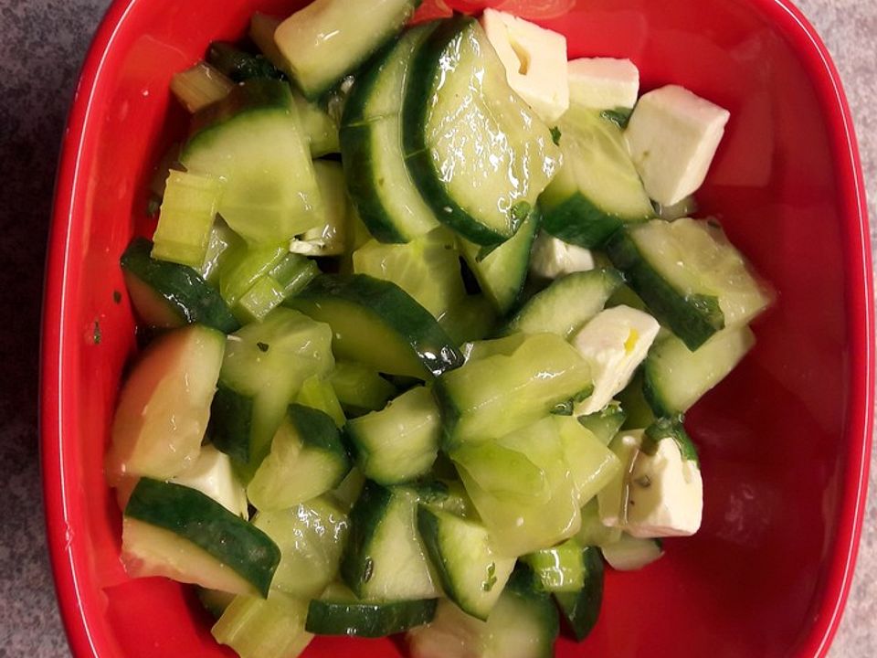 Gurken-Feta-Salat von Caddlll | Chefkoch