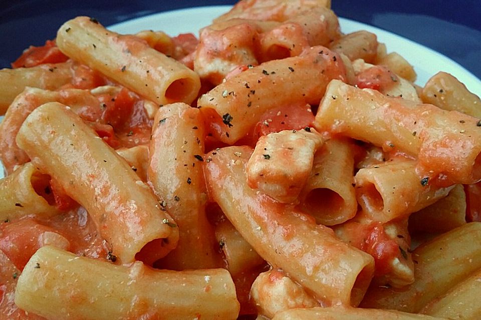 One Pot Penne mit Parmesan