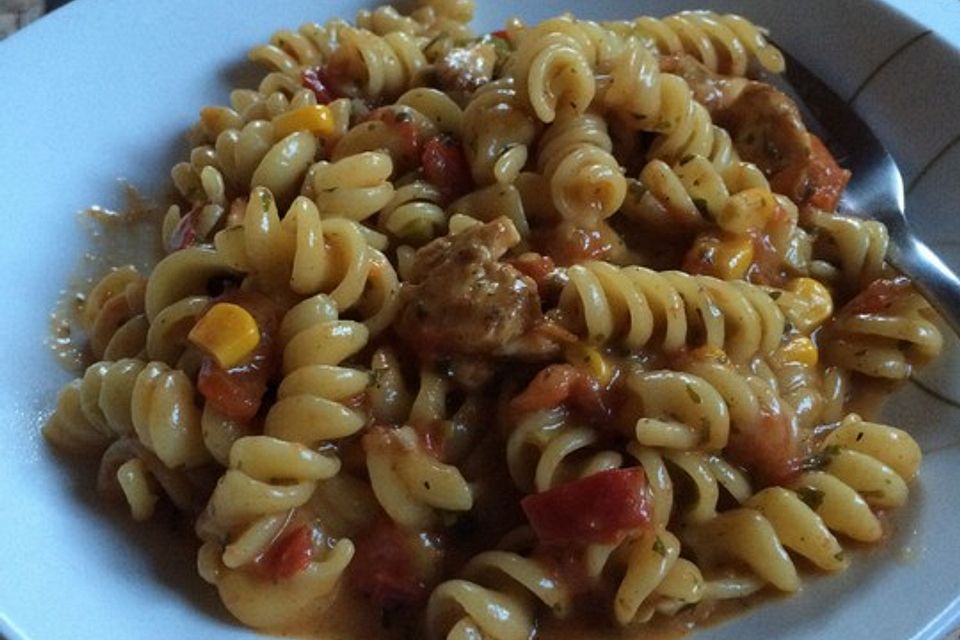 One Pot Penne mit Parmesan