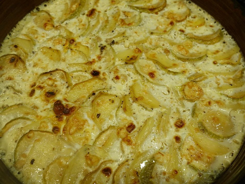Zucchini-Kartoffel-Gratin von saturnia| Chefkoch
