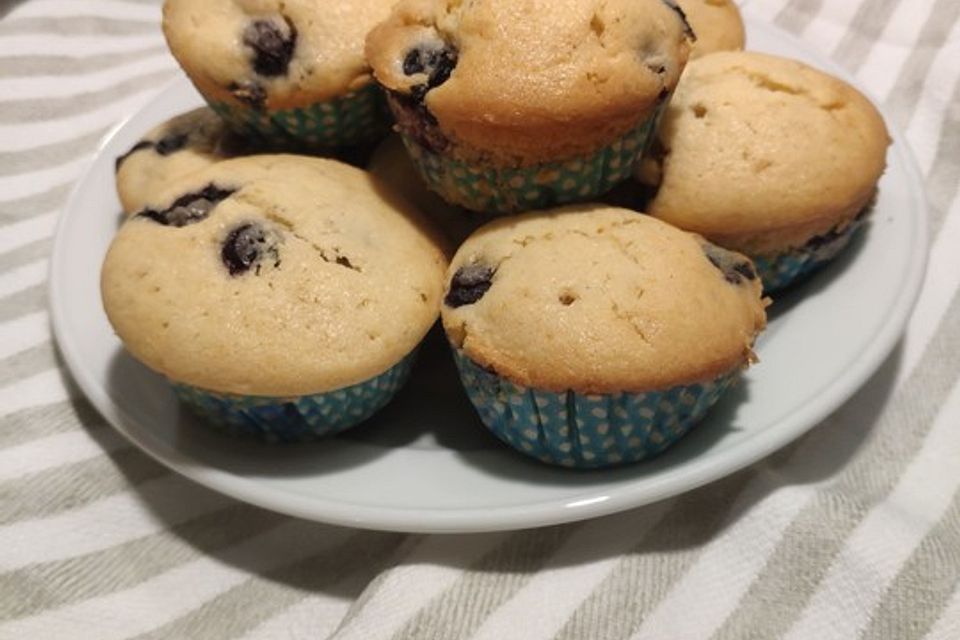 Heidelbeer-Mascarpone-Muffins