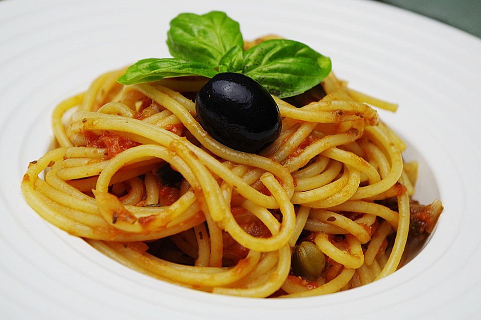 Vegetarische Spaghetti alla Puttanesca