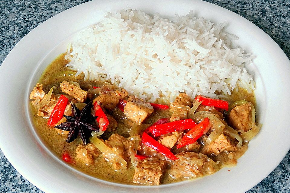 Chicken Kurma malaysischer Art