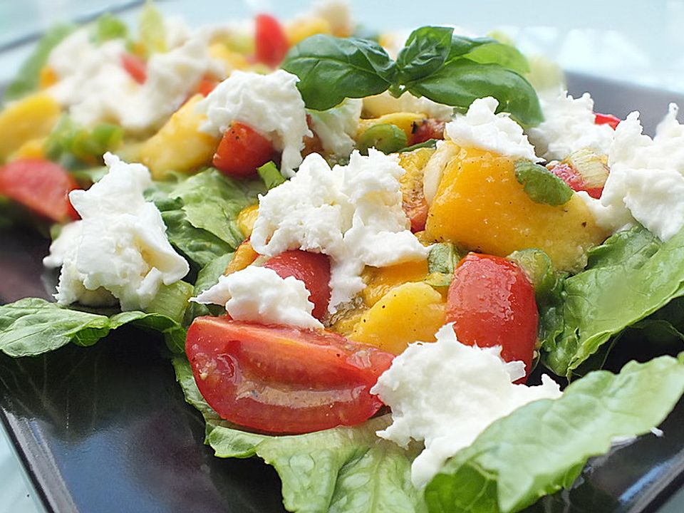 Mango-Tomaten-Salat mit Büffelmozzarella von dolcezza118| Chefkoch