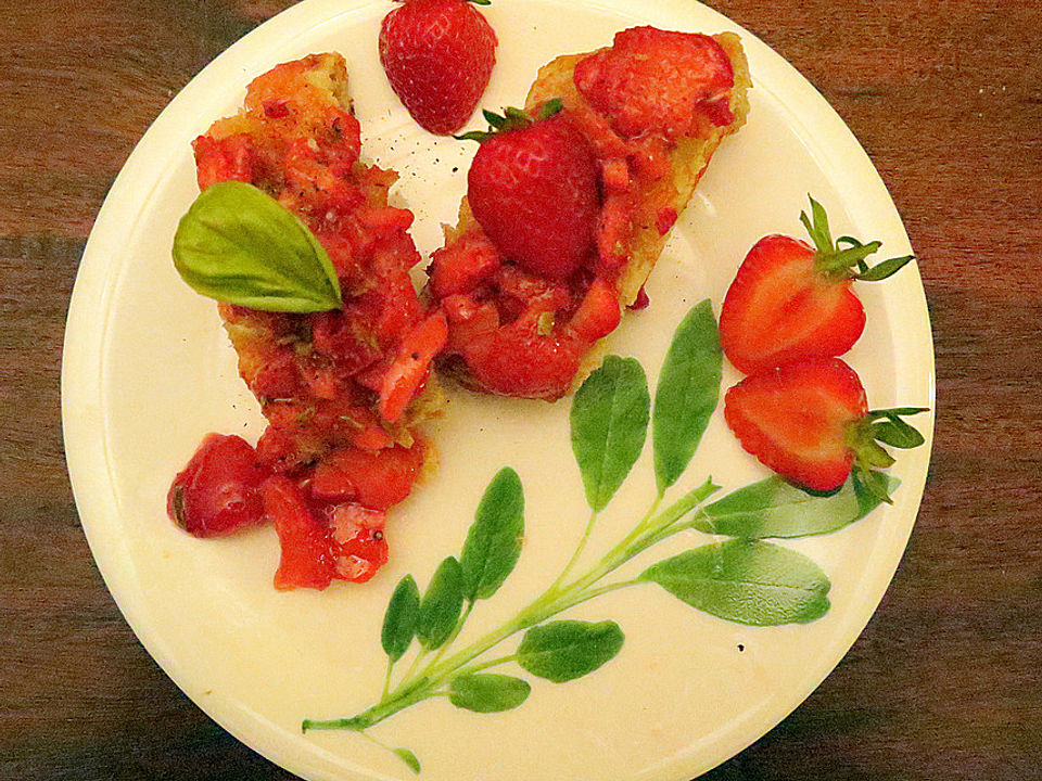 Chili-Erdbeer-Bruschetta vom Grill von Maxxxxxi| Chefkoch