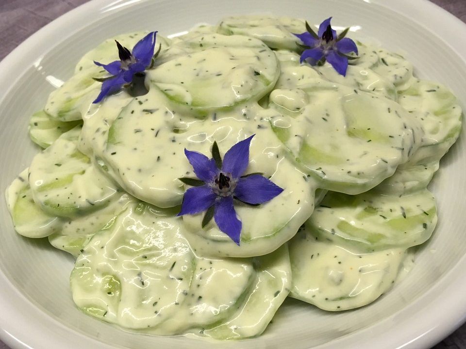 Gurkensalat in Joghurt-Mayonnaise-Senfdressing von patty89| Chefkoch
