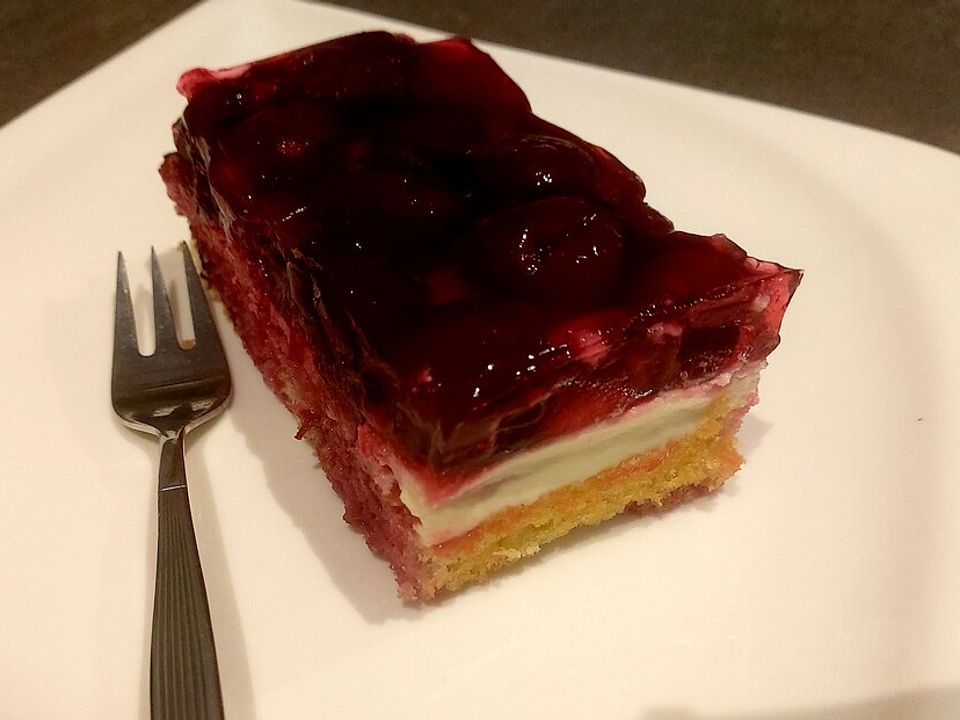 Kirsch-Schmand-Sahne-Kuchen vom Blech von bollerlulle| Chefkoch