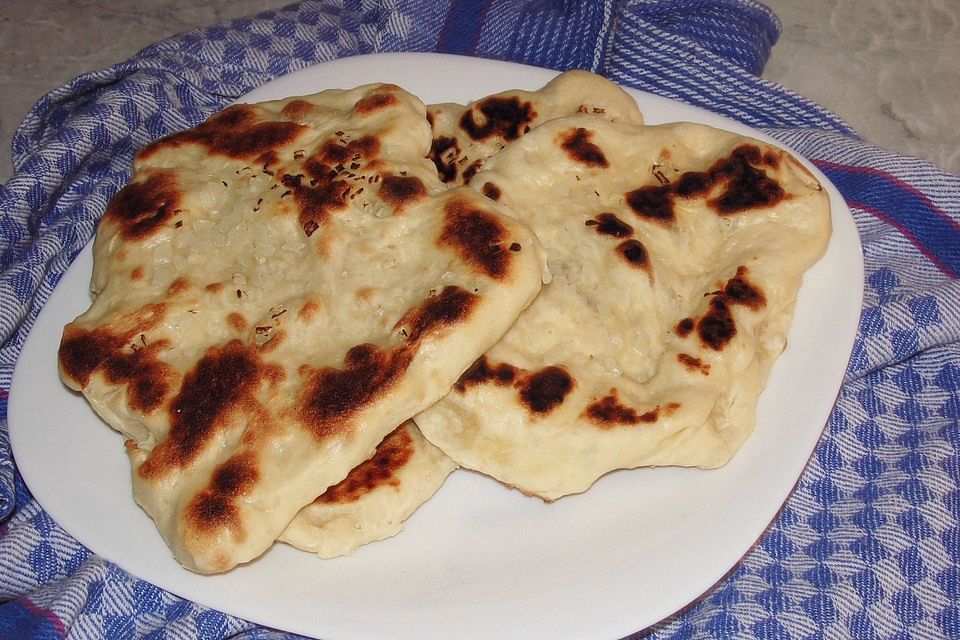 Fluffiges Naan Brot