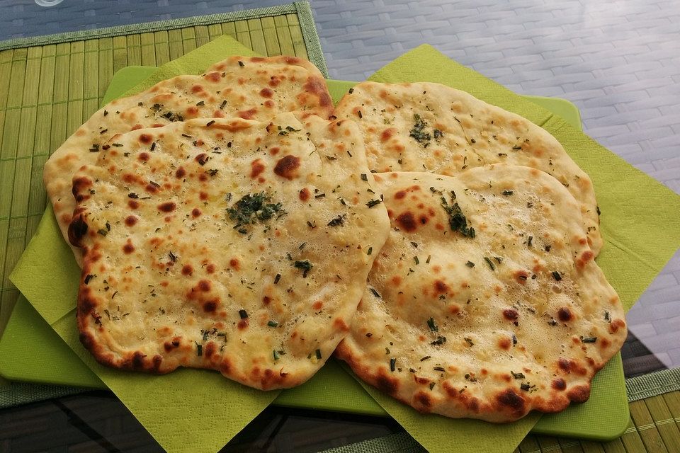 Fluffiges Naan Brot