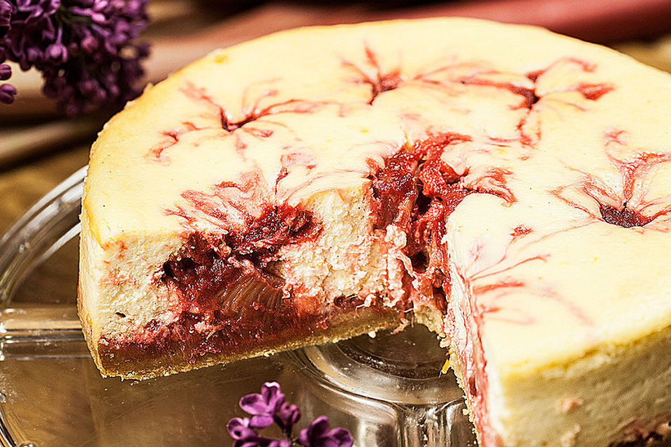 Rhabarber Ingwer Cheesecake