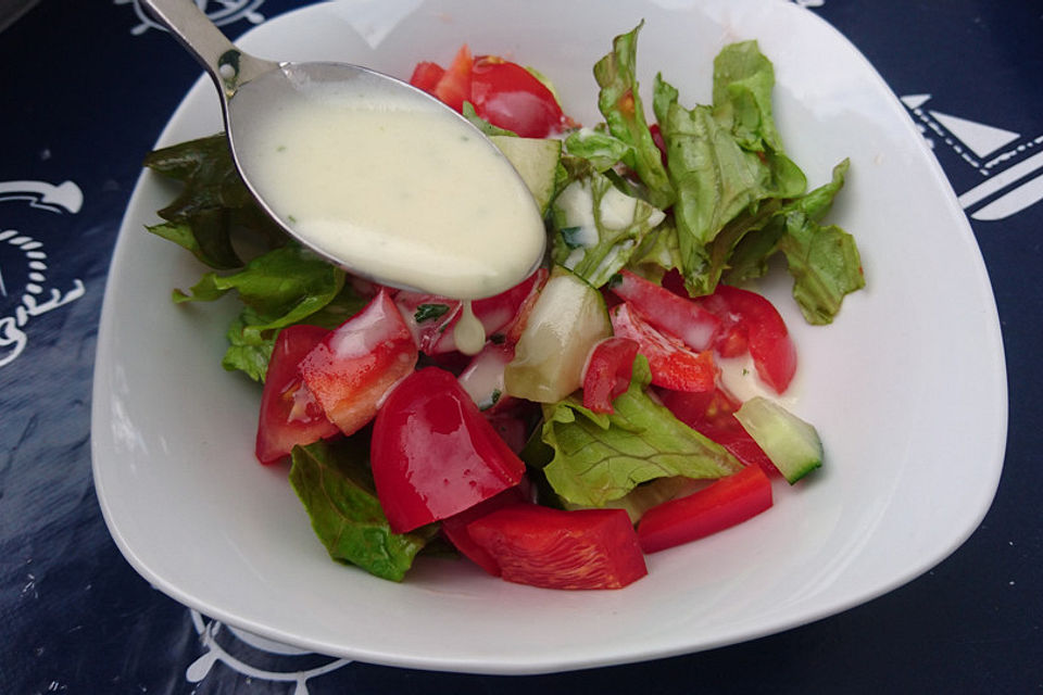 Joghurt-Dressing mit sahnigem Geschmack