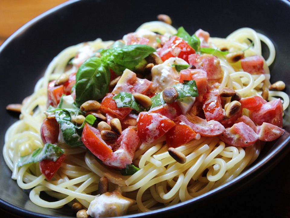 Spaghetti Mit Burrata Und Tomaten Von Finlon Chefkoch