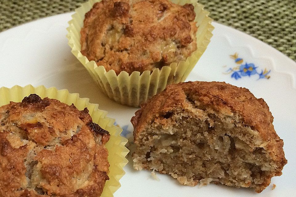 Kokosnuss - Bananen - Muffins