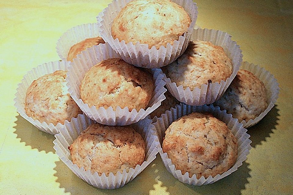 Kokosnuss - Bananen - Muffins