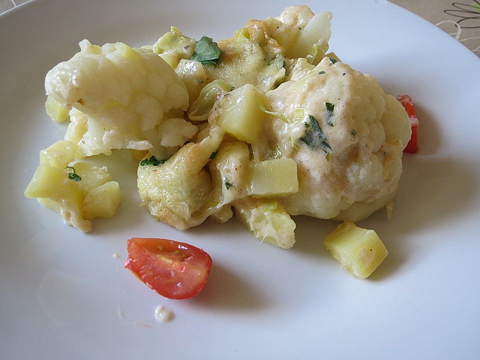 Blumenkohl-Gratin mit Kartoffeln von riga53 | Chefkoch