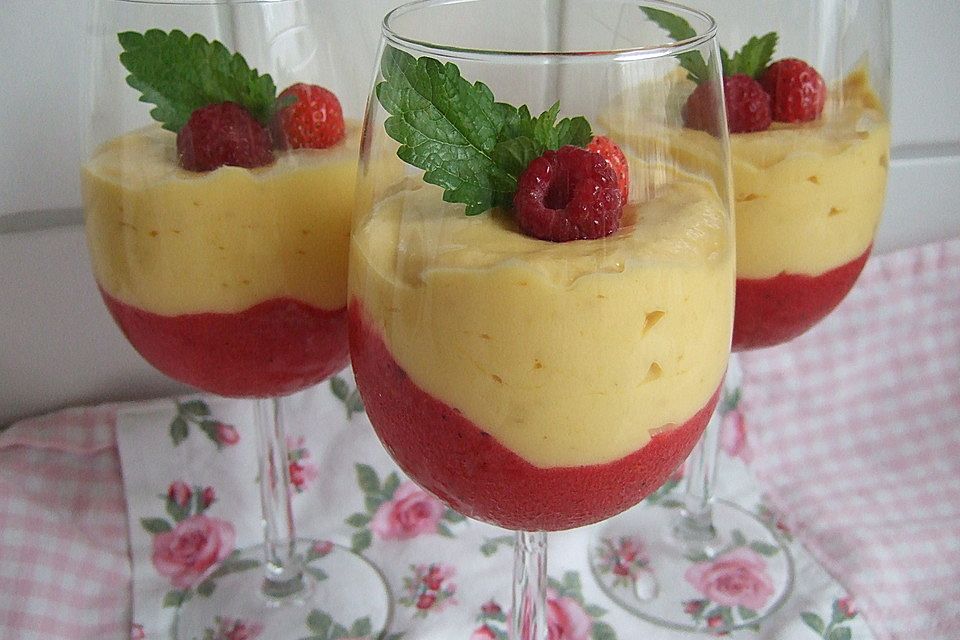 Sommersmoothie zweifarbig