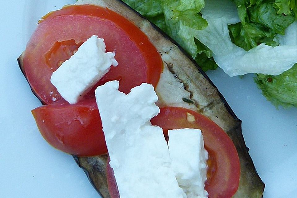 Aubergine auf dem Grill