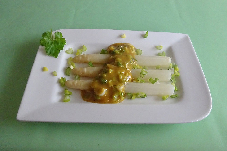 Spargel mit Super-Senf-Sößle