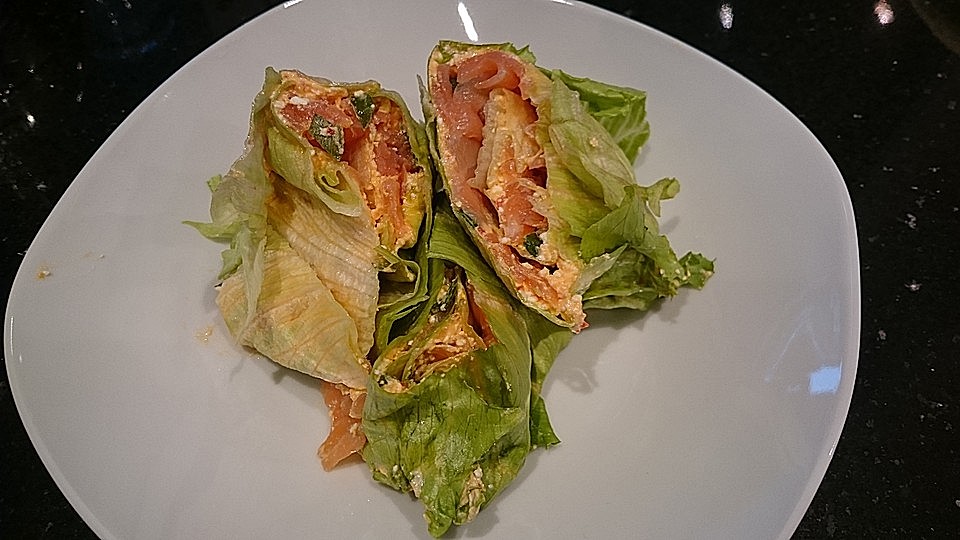 Salat Wraps Mit Lachs Von Silkeniklas Chefkoch 
