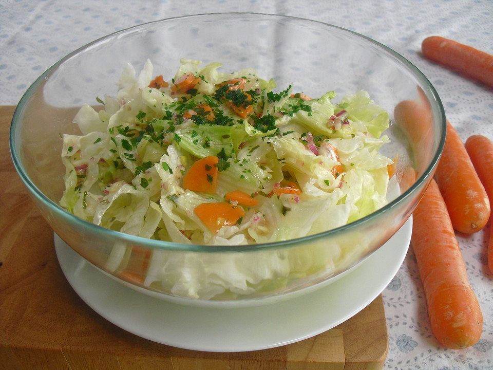 Eisbergsalat mit bunter Vinaigrette von lolabasasi| Chefkoch