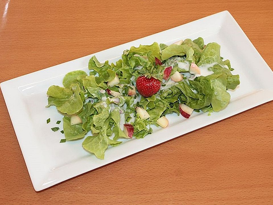 Eichblattsalat mit Weinbergpfirsichen von patty89| Chefkoch