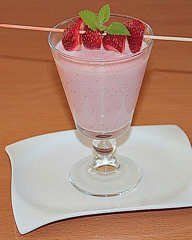 Erdbeer-Dickmilch-Drink