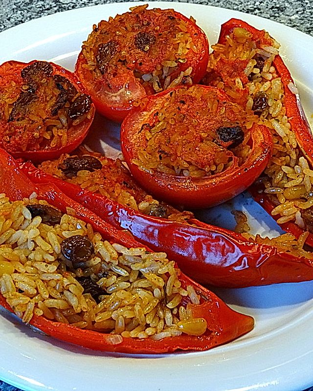 Griechischer Paprika-Tomaten-Auflauf
