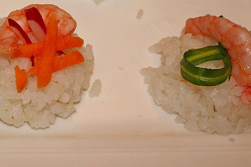 Nigiri - Sushi mit Garnelen