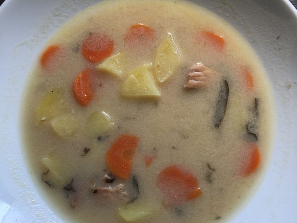 Estragon-Suppe mit Kassler und Gemüse von SuperLeeecker| Chefkoch