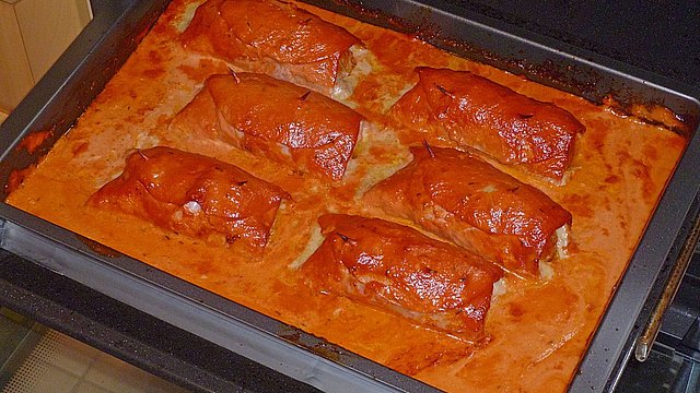 Schinken-Hack-Rouladen von *~Manu~*