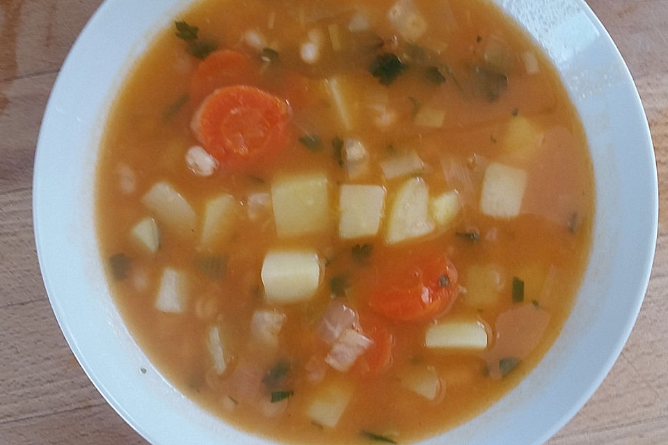 Weiße Bohnensuppe