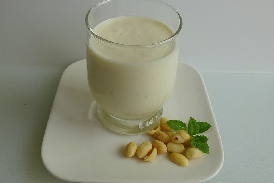 Erdnussbutter-Bananen-Smoothie