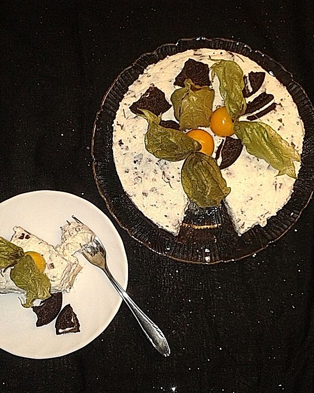 New York Cheesecake mit Oreo-Keksboden