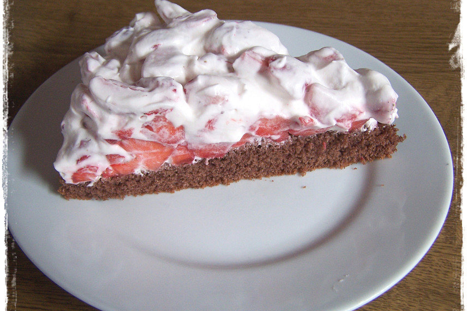 Schneller Erdbeerkuchen