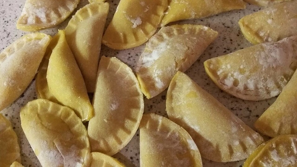 Selbstgemachte Ravioli mit Käse-Schinken-Füllung von die_blubbertrine