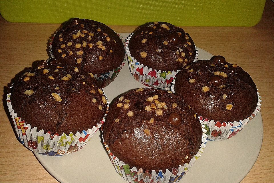 Schoko-Nougat Muffins