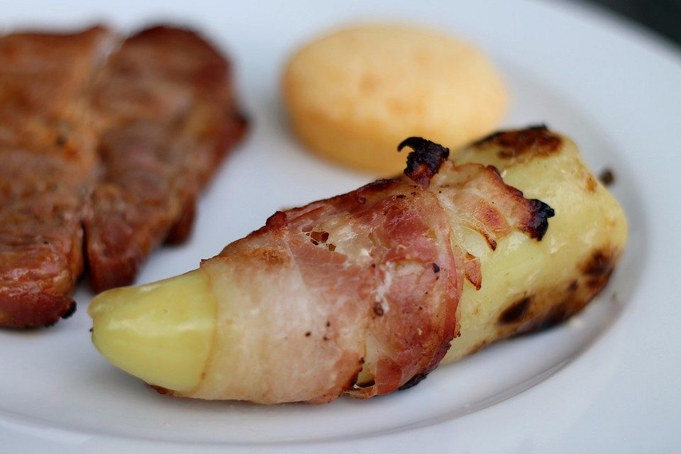 Gegrillte Bacon-Paprika