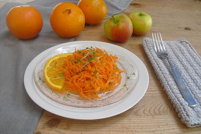 Karottensalat mit Orangensaftdressing von Kuchenhexe87| Chefkoch