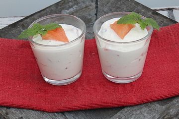 Sojajoghurt mit Melone