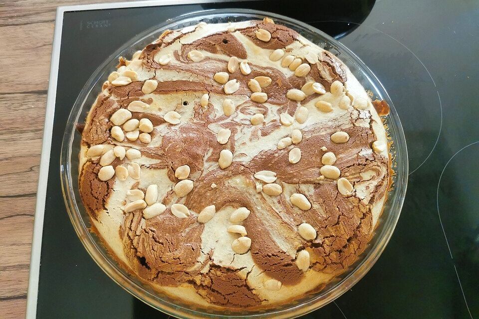 Schokoladen-Erdnuss-Tarte