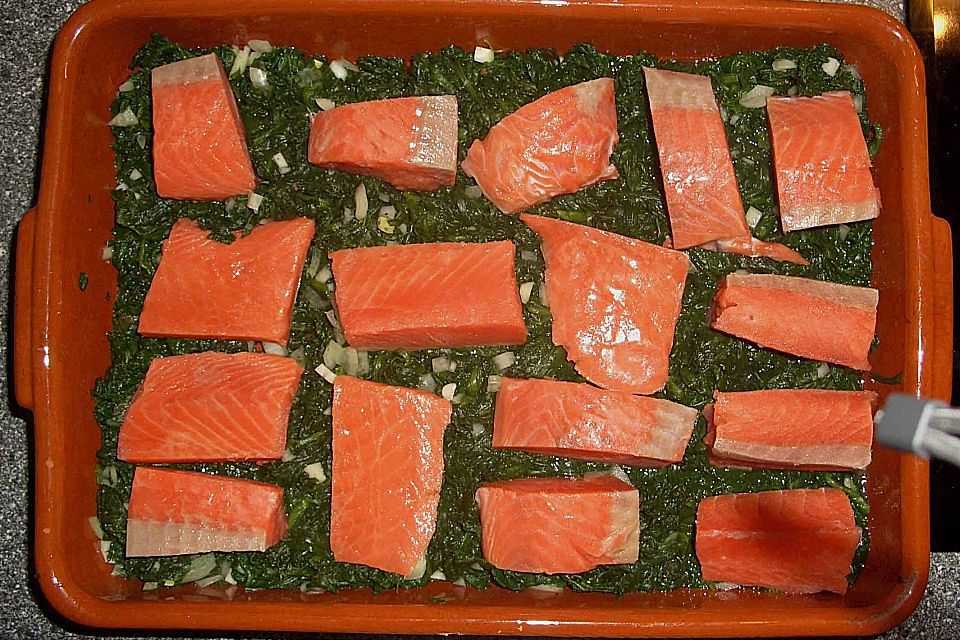 Lachs - Spinat - Auflauf